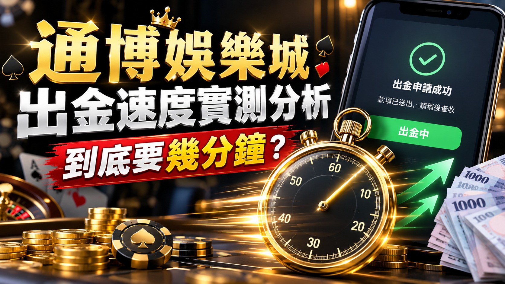 通博娛樂城出金速度實測分析：到底要幾分鐘？